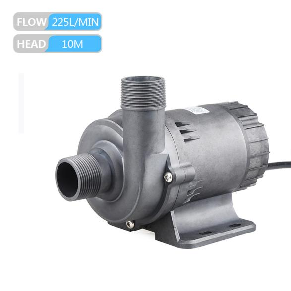 What factors do music fountain companies consider when choosing water pumps